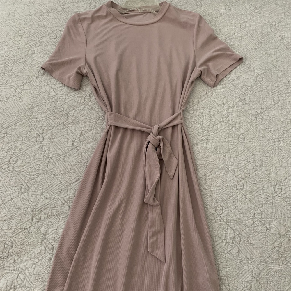 Mauve topshop t shirt dress